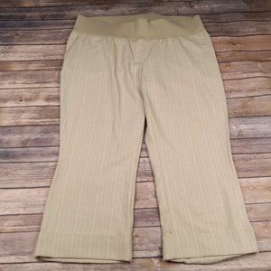 Liz Lange Maternity 18 Stretch Plus Size Cuffed Capris